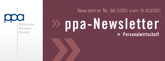 Newsletter Nr. 88/2020 vom 13.10.2020